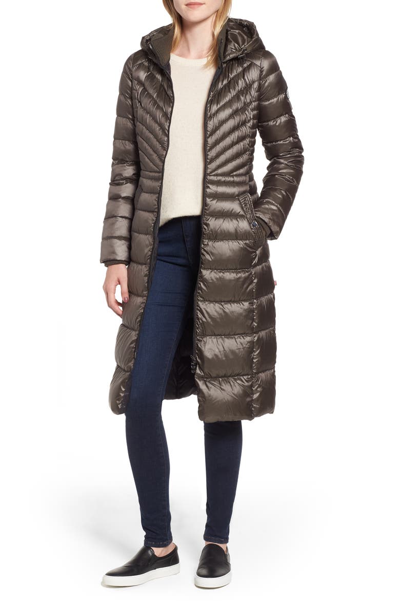 Lust Long Puffer Coat, Main, color, SOIL