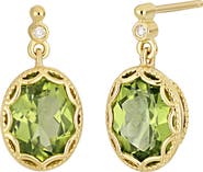 Bony Levy Iris 18K Yellow Gold Peridot & Diamond Drop Earrings
