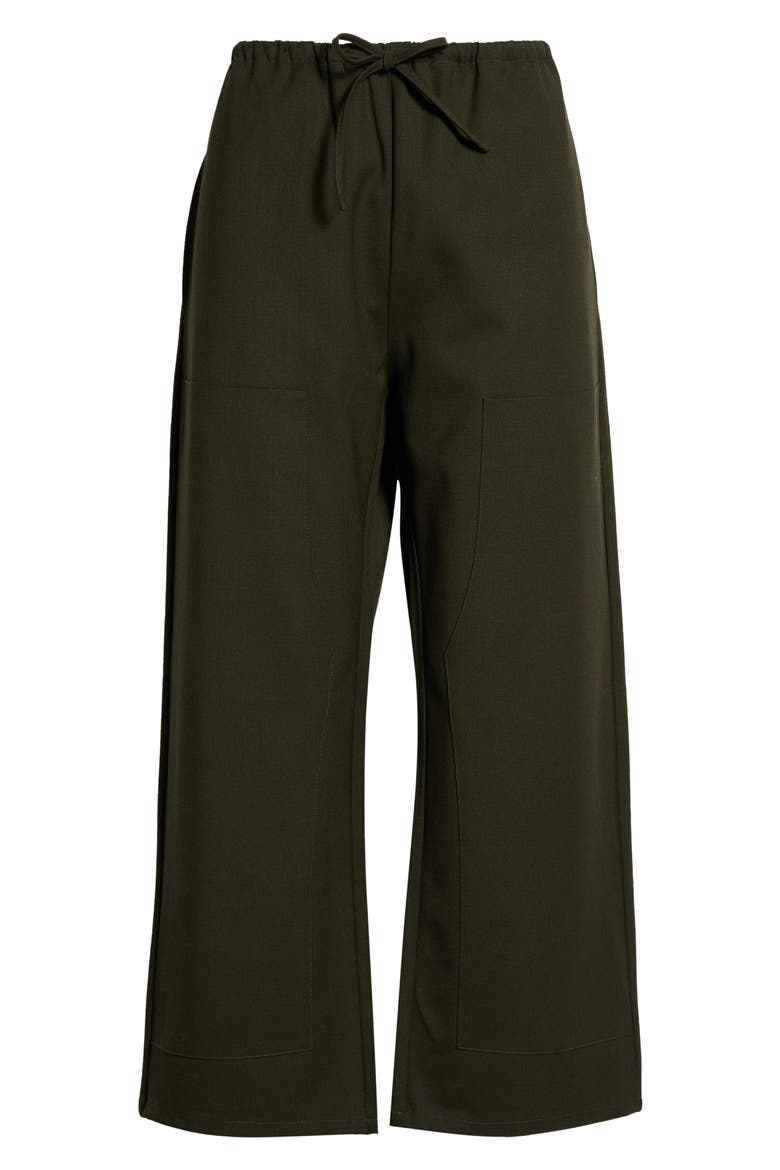 Jane Drawstring Carpenter Pants, Main, color, MILITARY