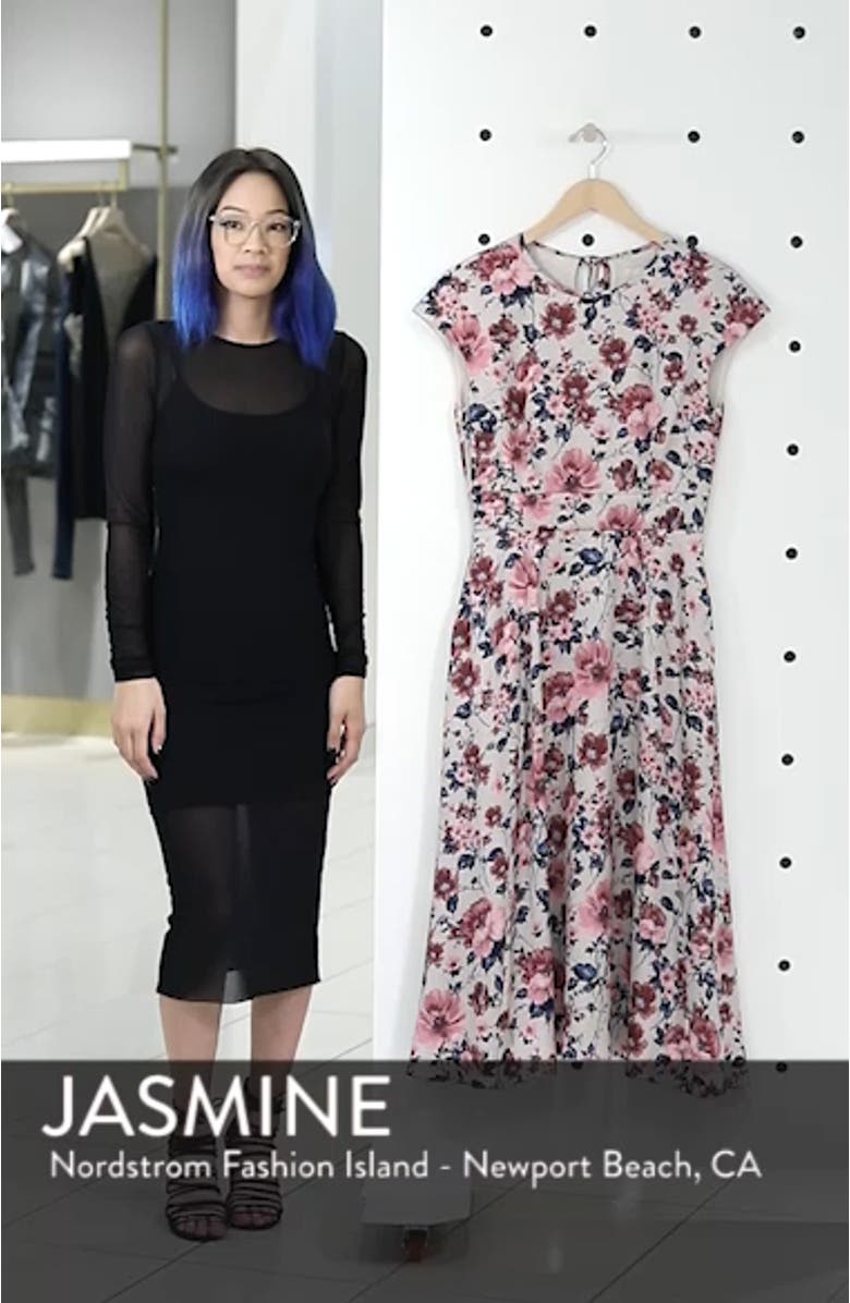 Julia Seersucker Midi Dress, sales video thumbnail