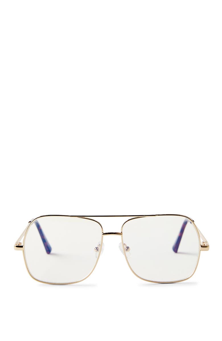 Cotton On Jade Metal Aviator Sunglasses, Main, color, 