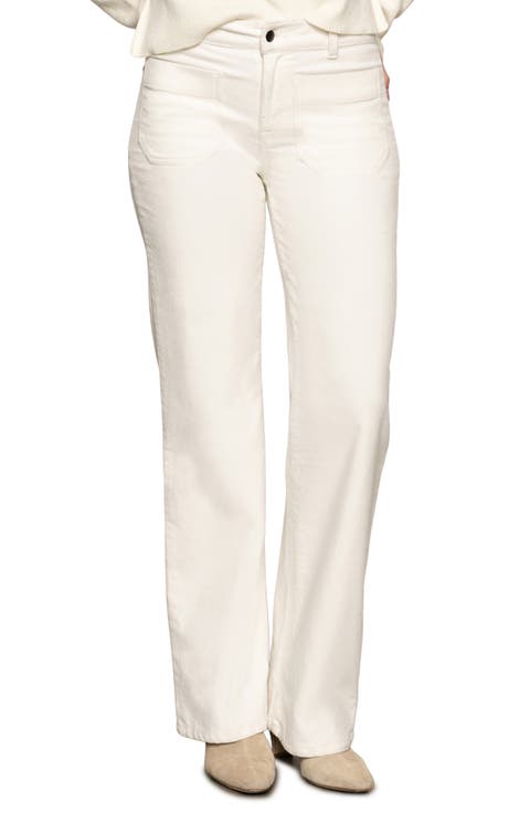 Marine Patch Pocket Stretch Cotton Corduroy Pants