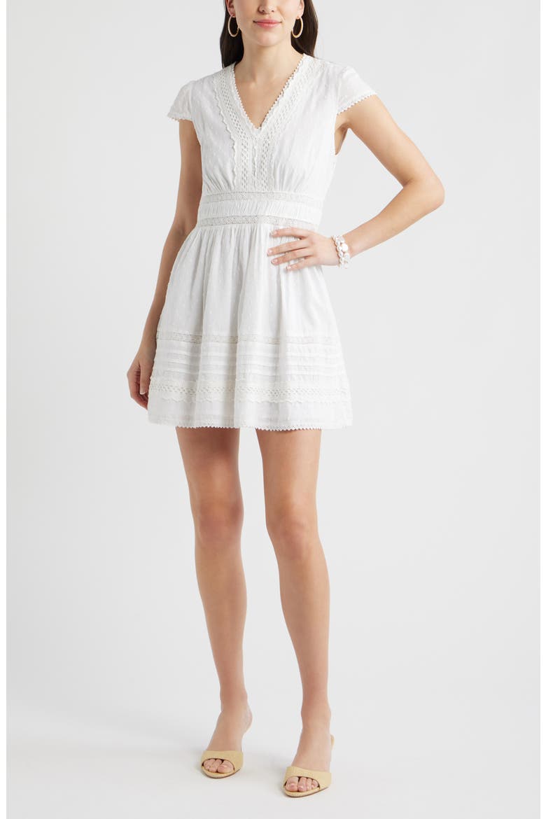 clip dot mini dress Ezra Clip Dot Mini Dress
