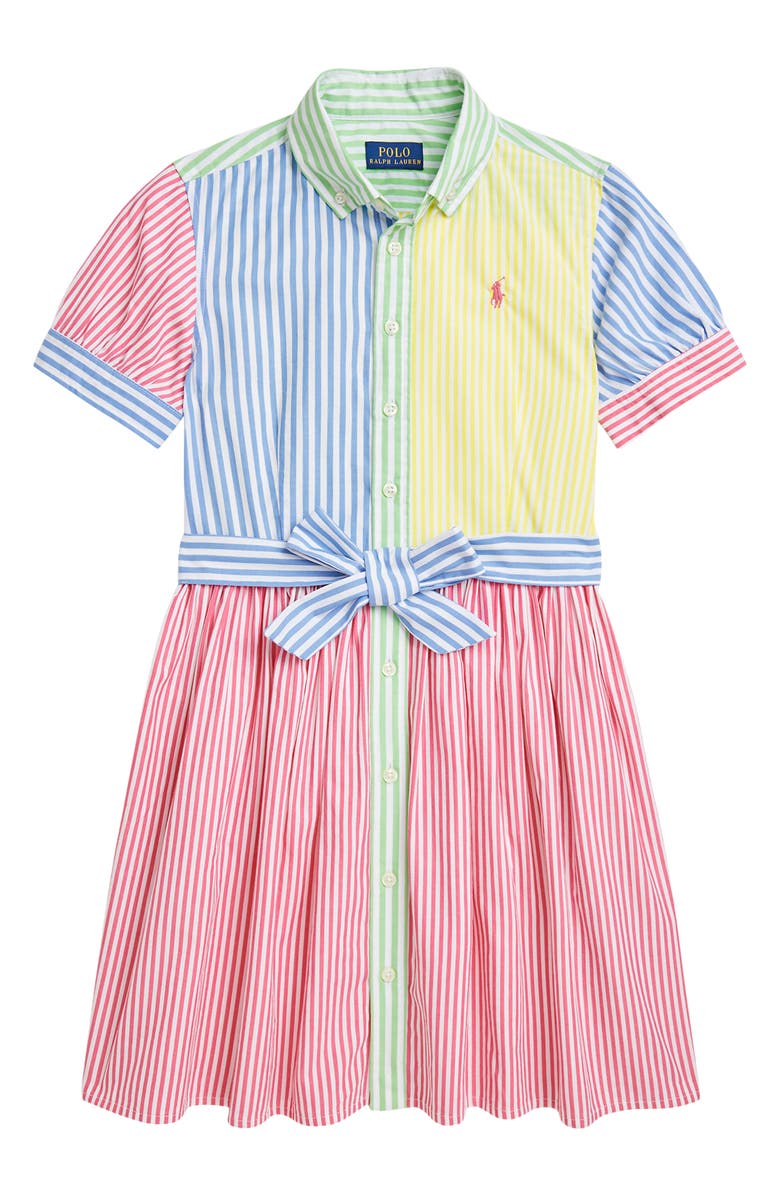 Ralph Lauren Kids' '50s Poplin Shirtdress, Main, color, 