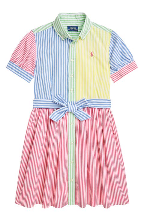 Kids' '50s Poplin Shirtdress (Big Kid)