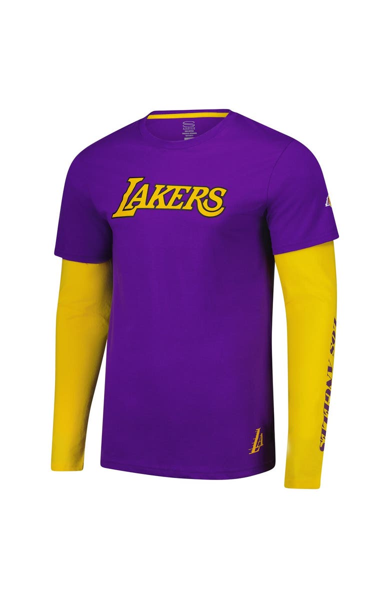 Stadium Essentials Unisex Stadium Essentials Purple Los Angeles Lakers Spectator 2fer Long Sleeve T-Shirt, Alternate, color, Purple