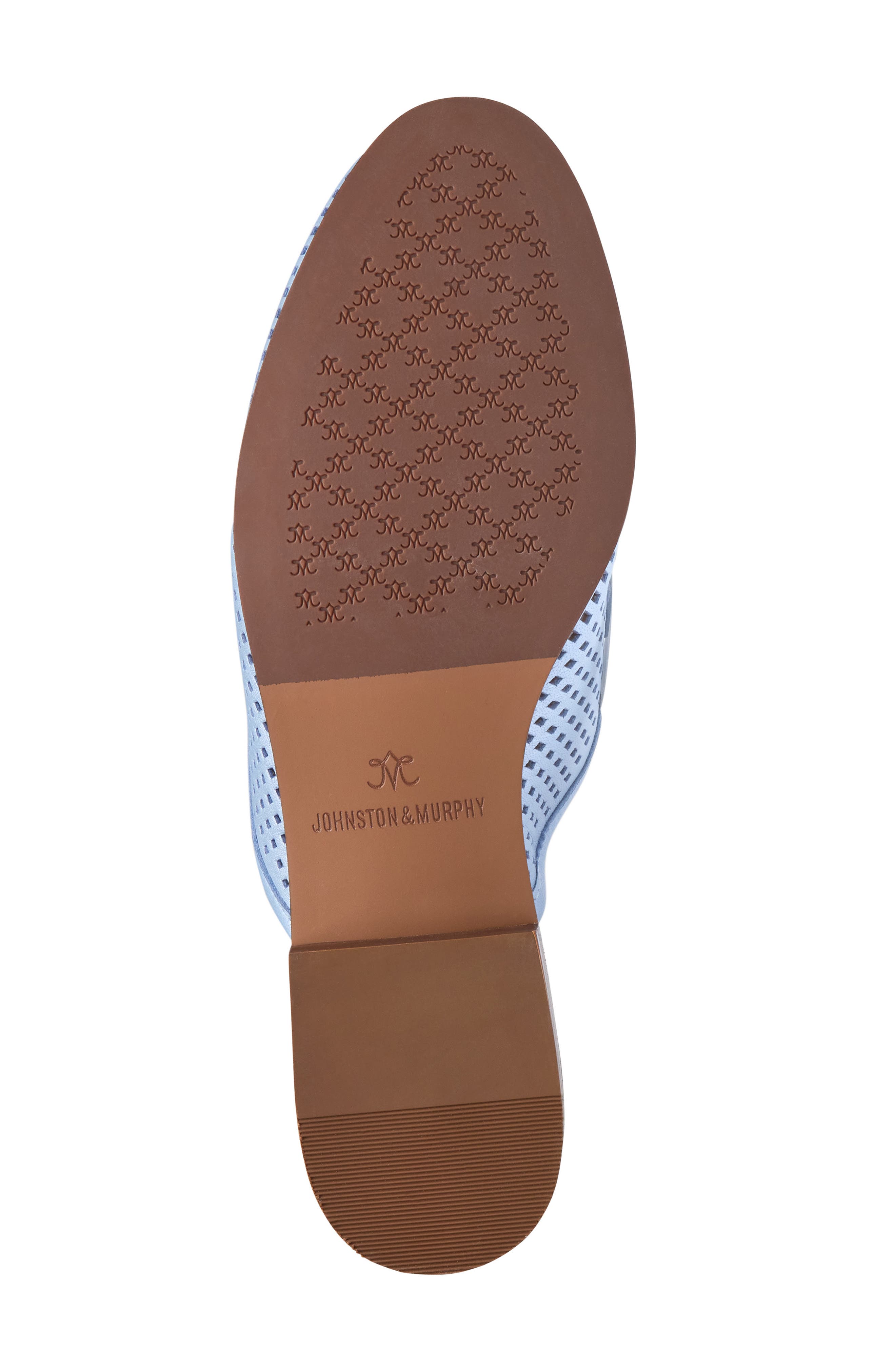 Johnston 
Murphy Ali Perforated Bit Mule, Alternate, color, Light Blue Pearlized