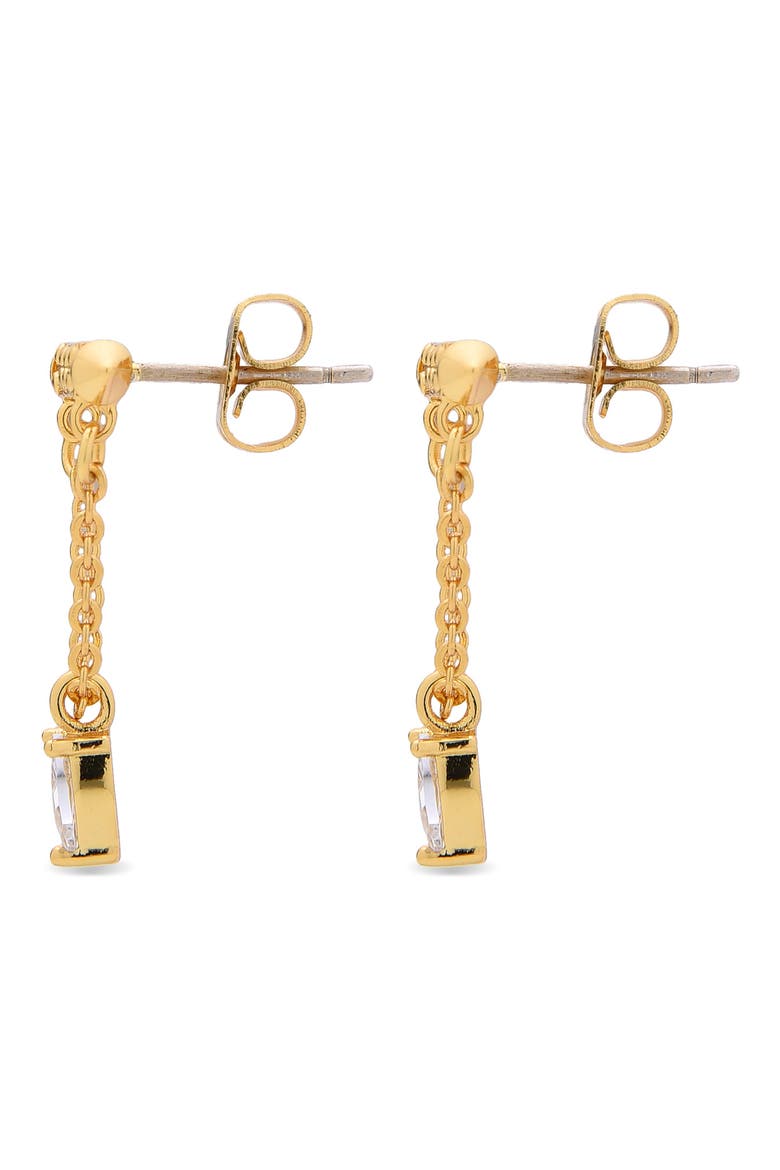 Eloise Triangle Dangle Drop Earrings, Alternate, color, GOLD
