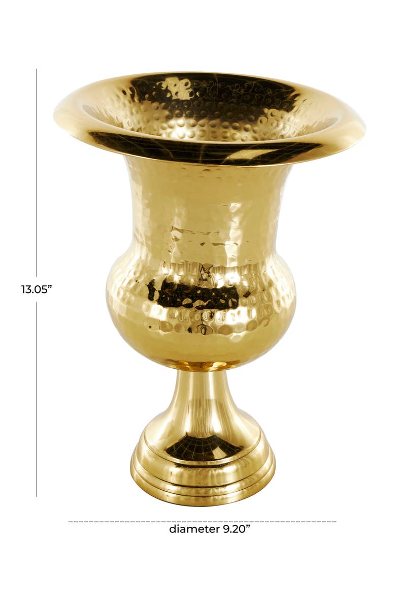 Textured Metal Vase, Alternate, color, GOLD
