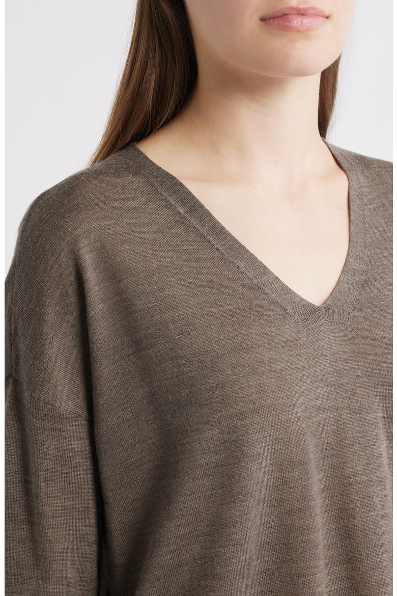 Boxy Merino Wool Sweater, Alternate, color, LIGHT WREN