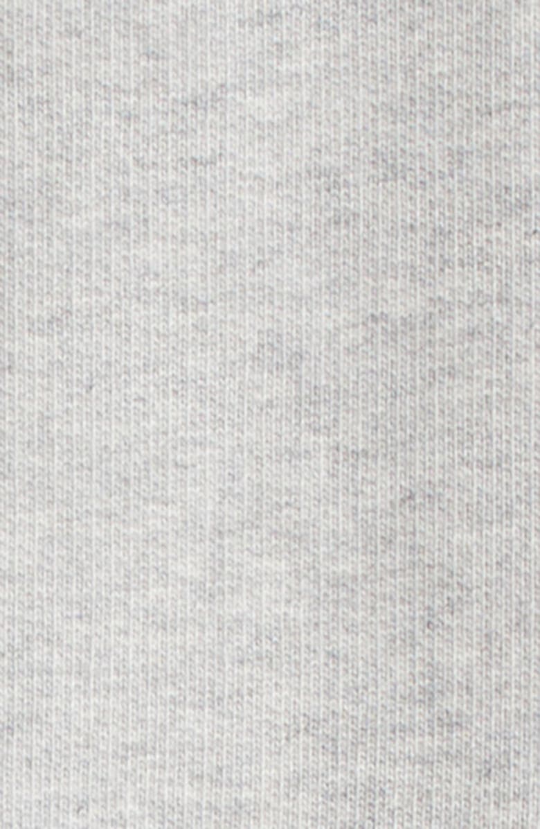 Givenchy Logo Patch Double Collar Fleece Hoodie, Alternate, color, Light Grey Melange