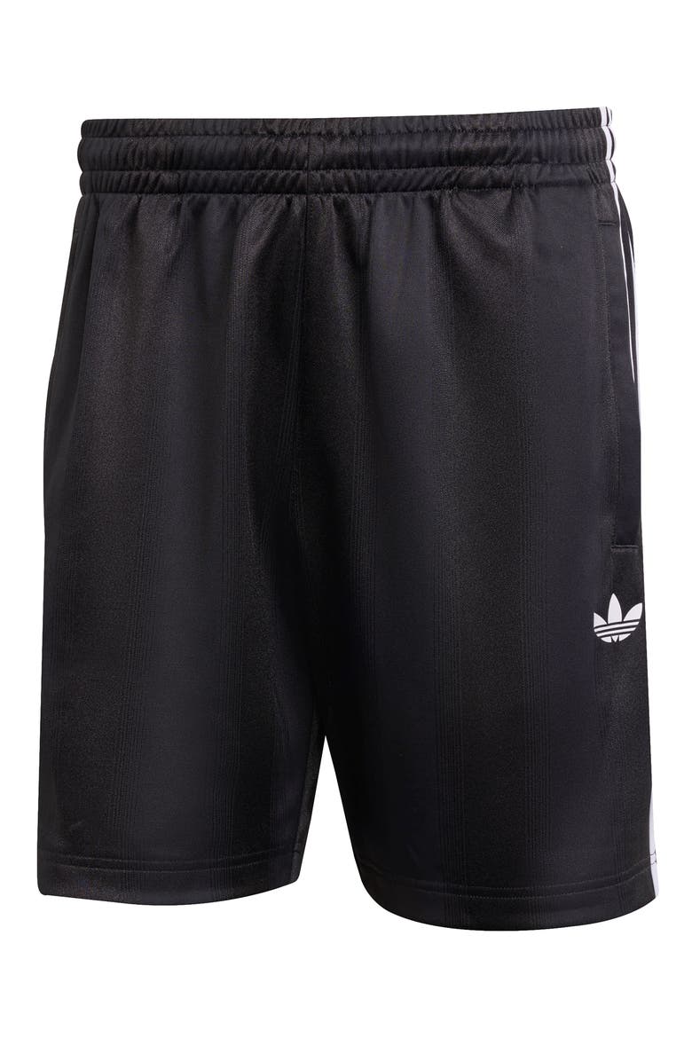 Jacquard Elastic Waist Shorts, Alternate, color, BLACK/ WHITE