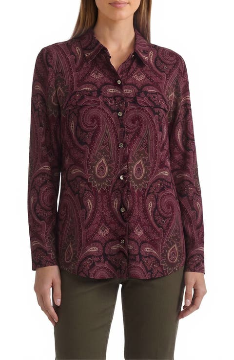 Paisley Button-Up Shirt