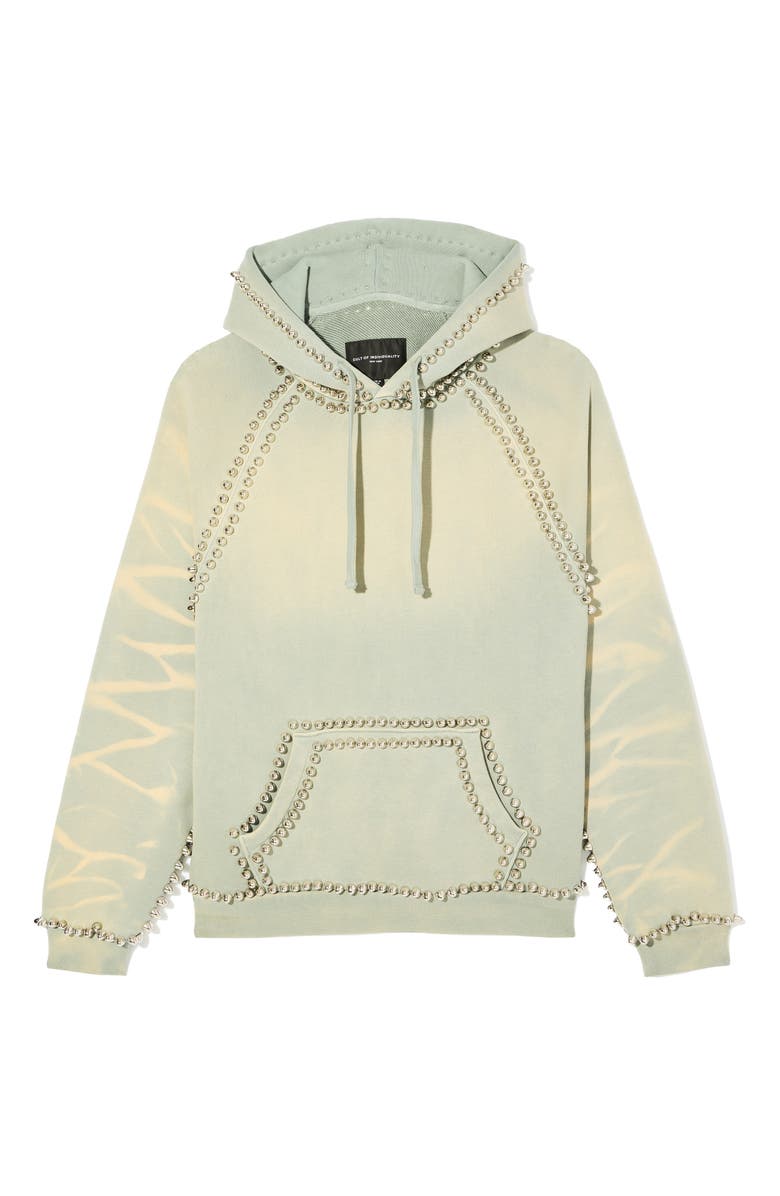 Cult of Individuality Stud Two-Tone Hoodie, Alternate, color, Smog