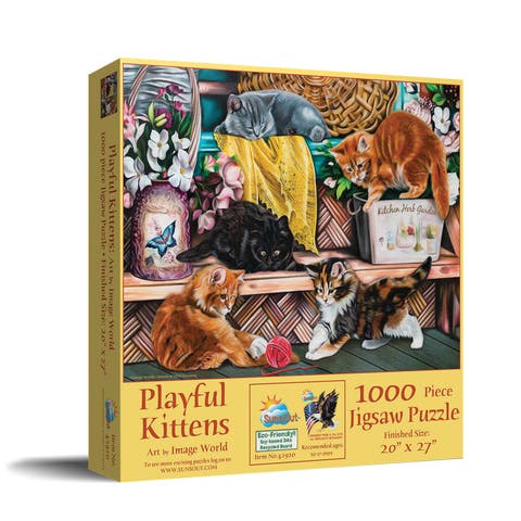 Playful Kittens 1000 piece Jigsaw Puzzle for Adults