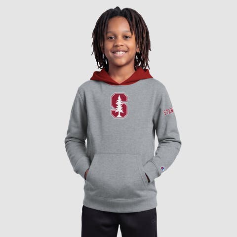Youth Champion Heather Gray Stanford Cardinal Fleece Hoodie