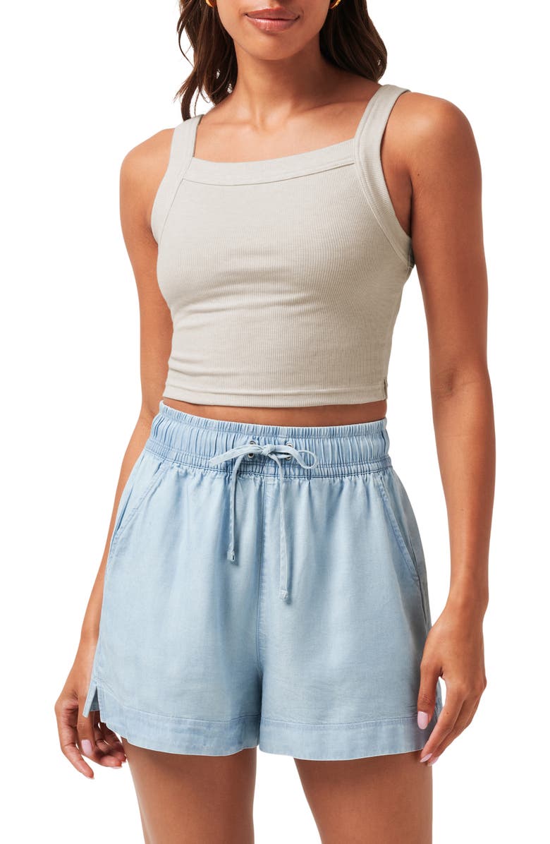 TravisMathew Cloud Rib Pinot Crop Tank, Main, color, 