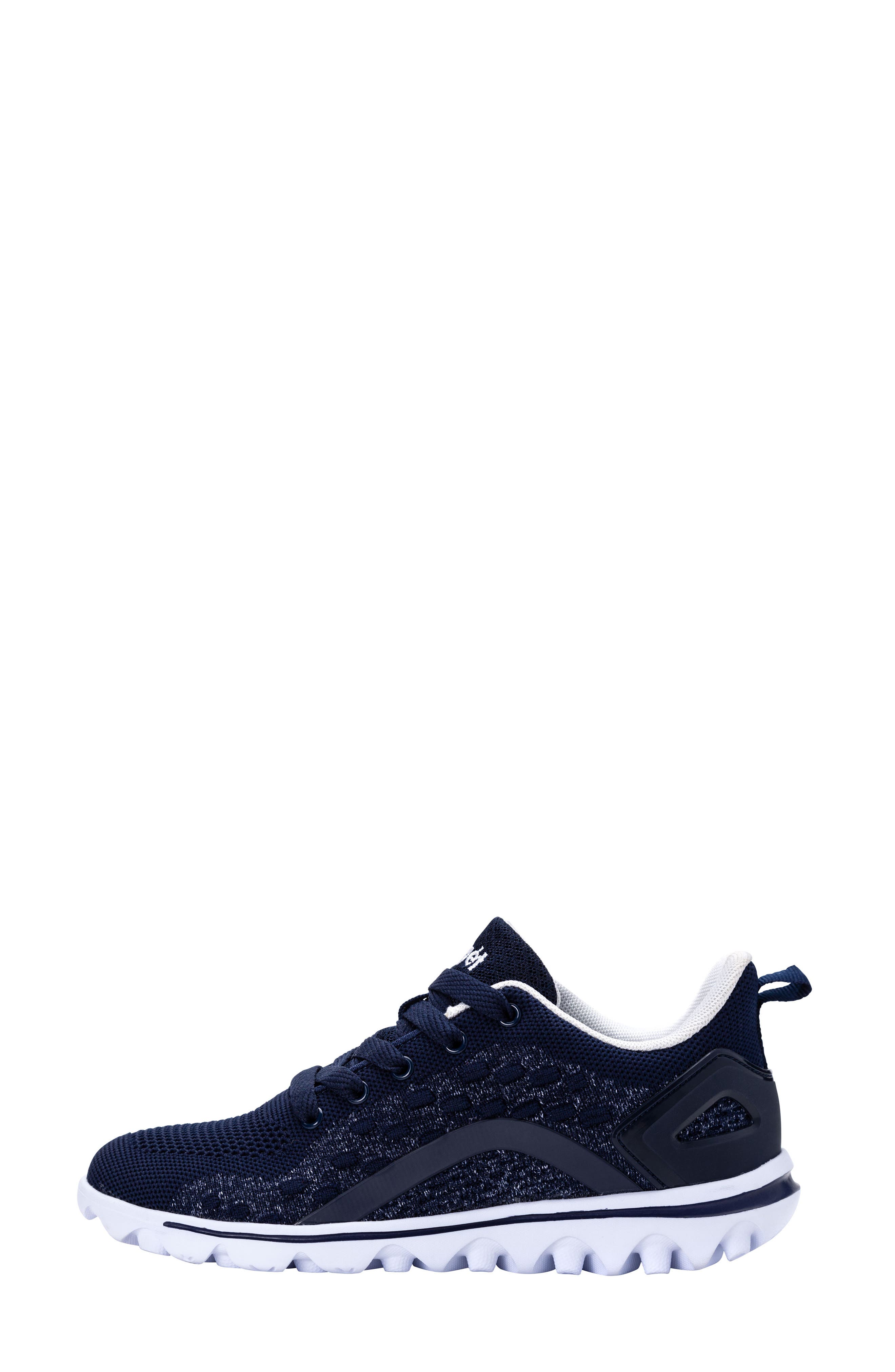 TravelActiv Axial Lace-Up Sneaker, Alternate, color, NAVY/ WHITE FABRIC