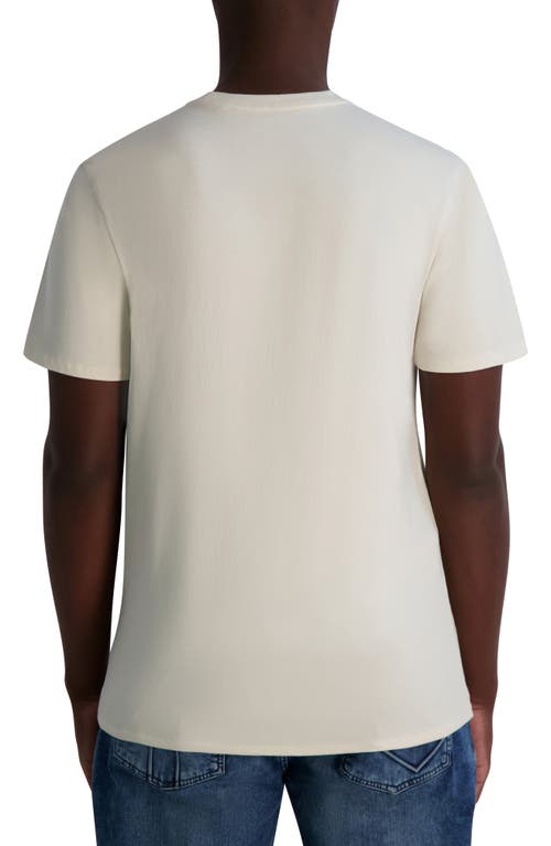 Karl Lagerfeld Paris Outline Karl Amour Cotton Graphic T-shirt In Natural