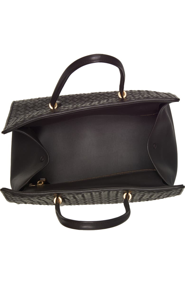 Bottega Veneta Barbara Intrecciato Leather Tote, Alternate, color, 1007 Black-Brass Vibrato