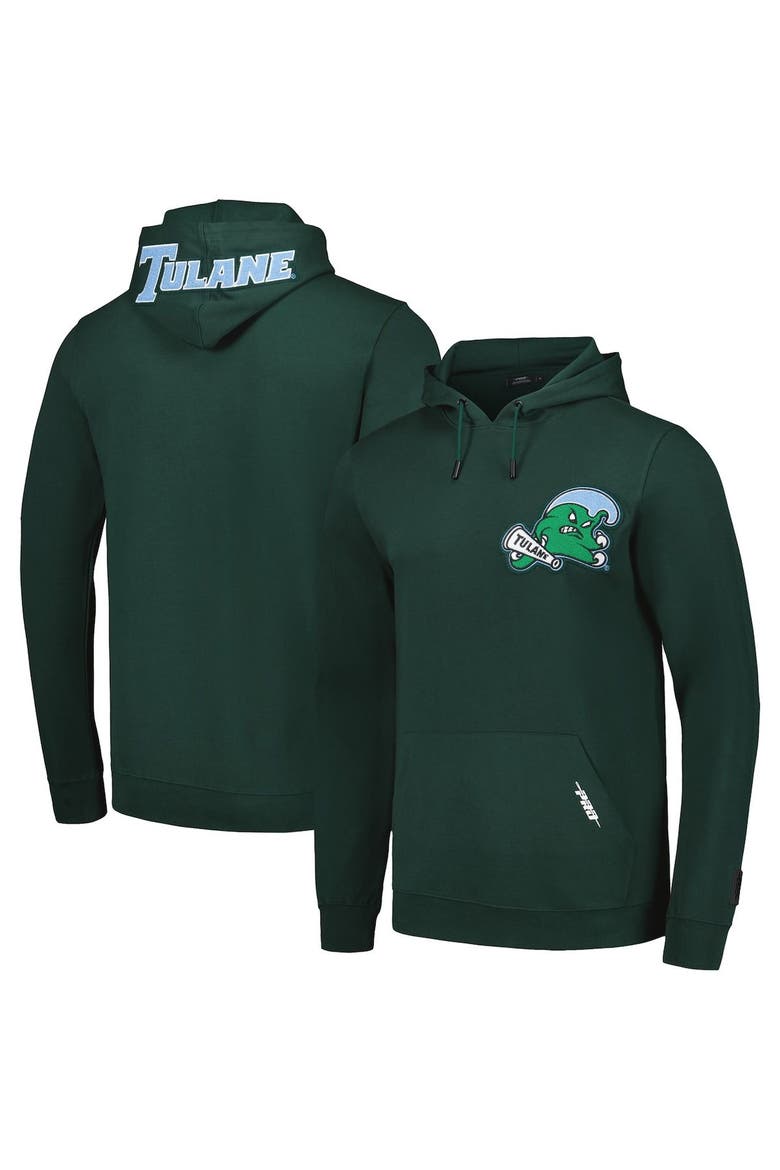 Men's Pro Standard Green Tulane Green Wave Classic Pullover Hoodie, Main, color, Green