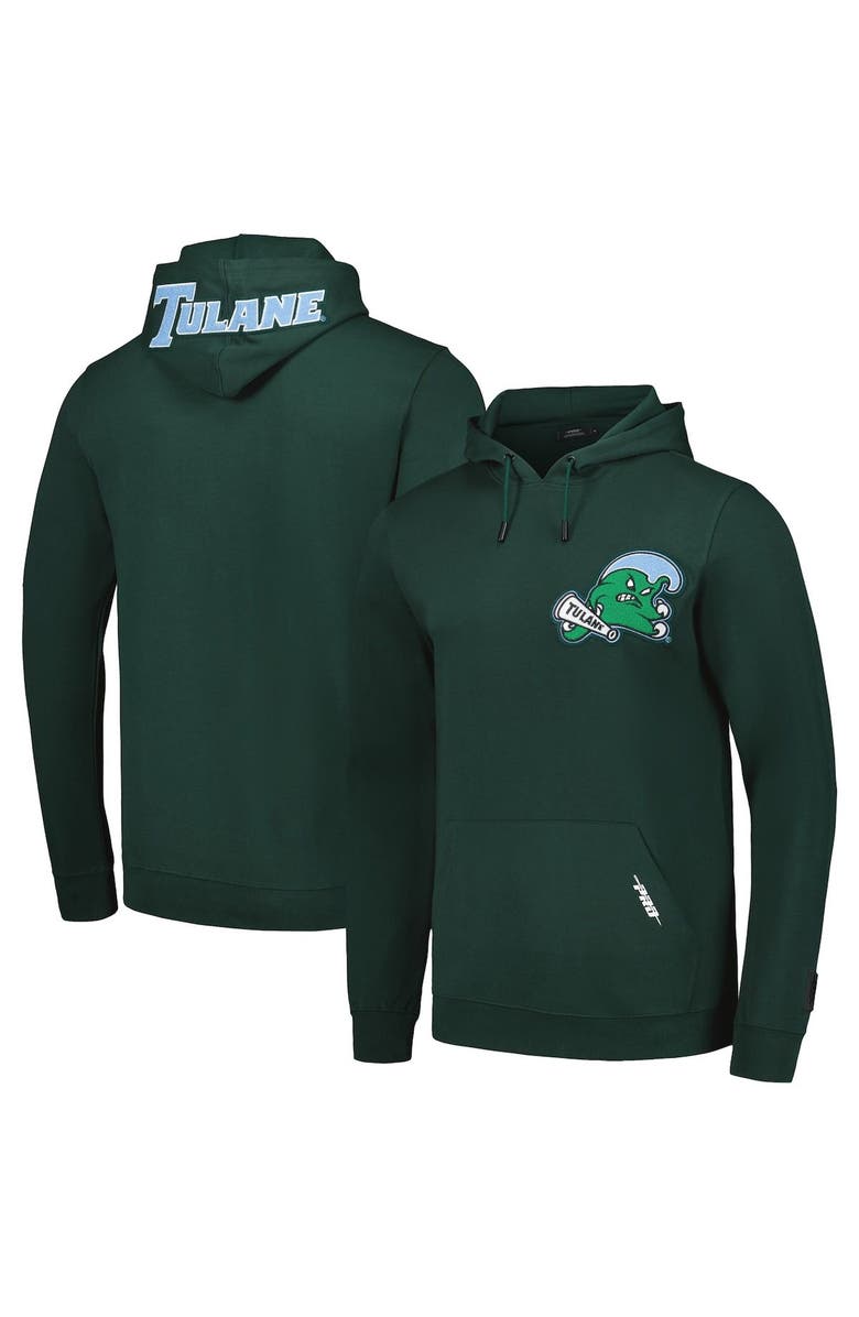 PRO STANDARD Men's Pro Standard Green Tulane Green Wave Classic Pullover Hoodie, Main, color,