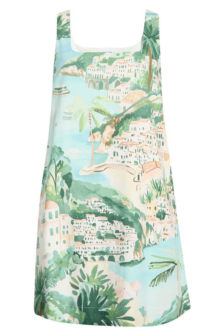Piti Town Zenica Minidress, Alternate, color, AQUA-MULTI