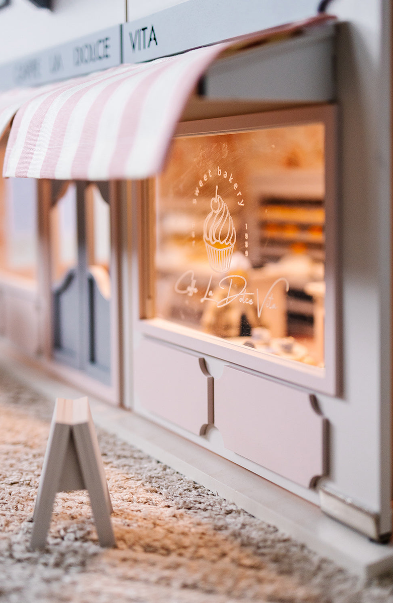 Little Forest Animals House of Rome Italian Style Dollhouse with Café & Bakery, Alternate, color, No Led / No Doll Family