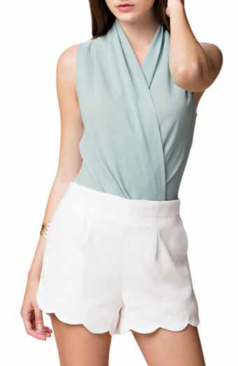 WISHLIST Layered Surplice V-Neck Bodysuit