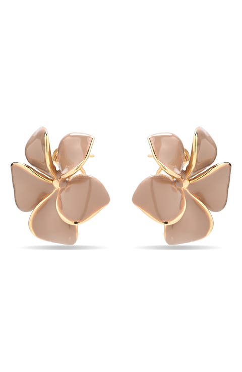 Bali Flower Stud Earrings