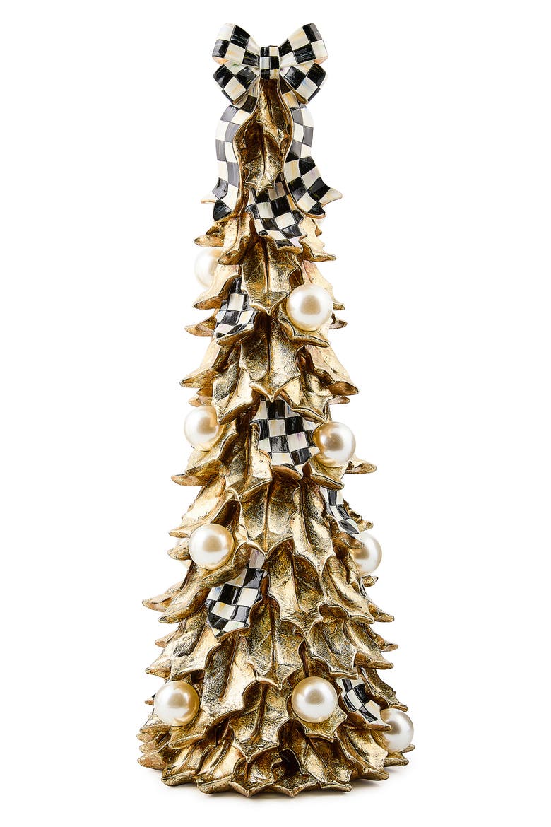 Courtly Noel Handmade Short Faux Pearl Tree Figurine, Main, color, COURTLY