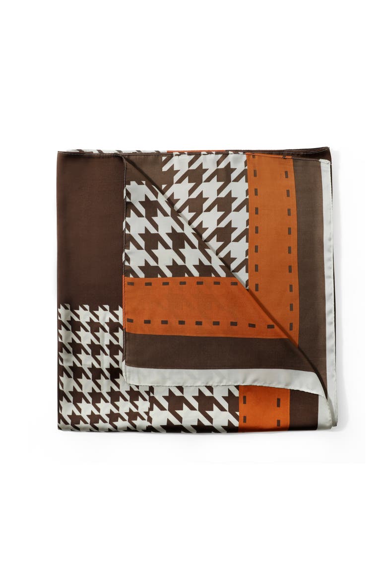 The Arden Scarf, Alternate, color, Brown/Orange
