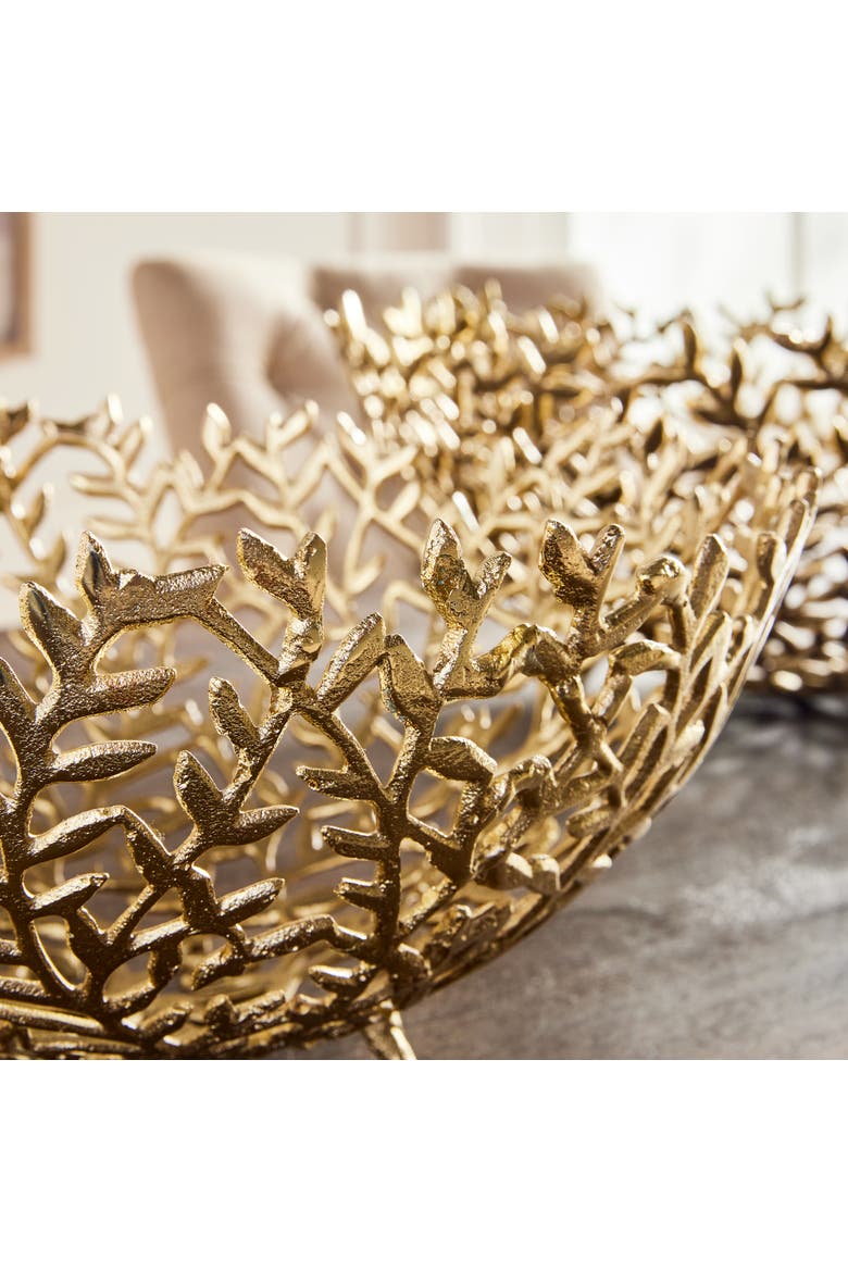 Celine Decorative Bowls, Set Of 2, Alternate, color, Gold