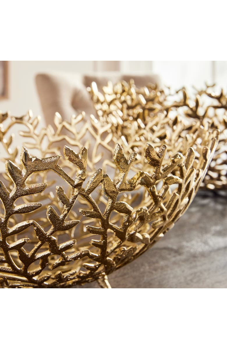 Napa Home & Garden Celine Decorative Bowls, Set Of 2, Alternate, color, Gold