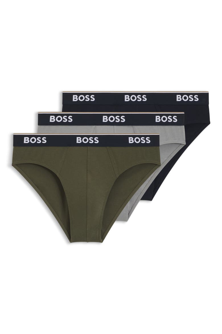 Assorted 3-Pack Power Stretch Cotton Briefs, Alternate, color, OPEN BLUE
