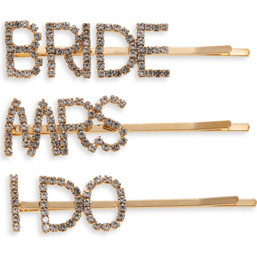 Tasha Bridal 3-pack Crystal Bobby Pins