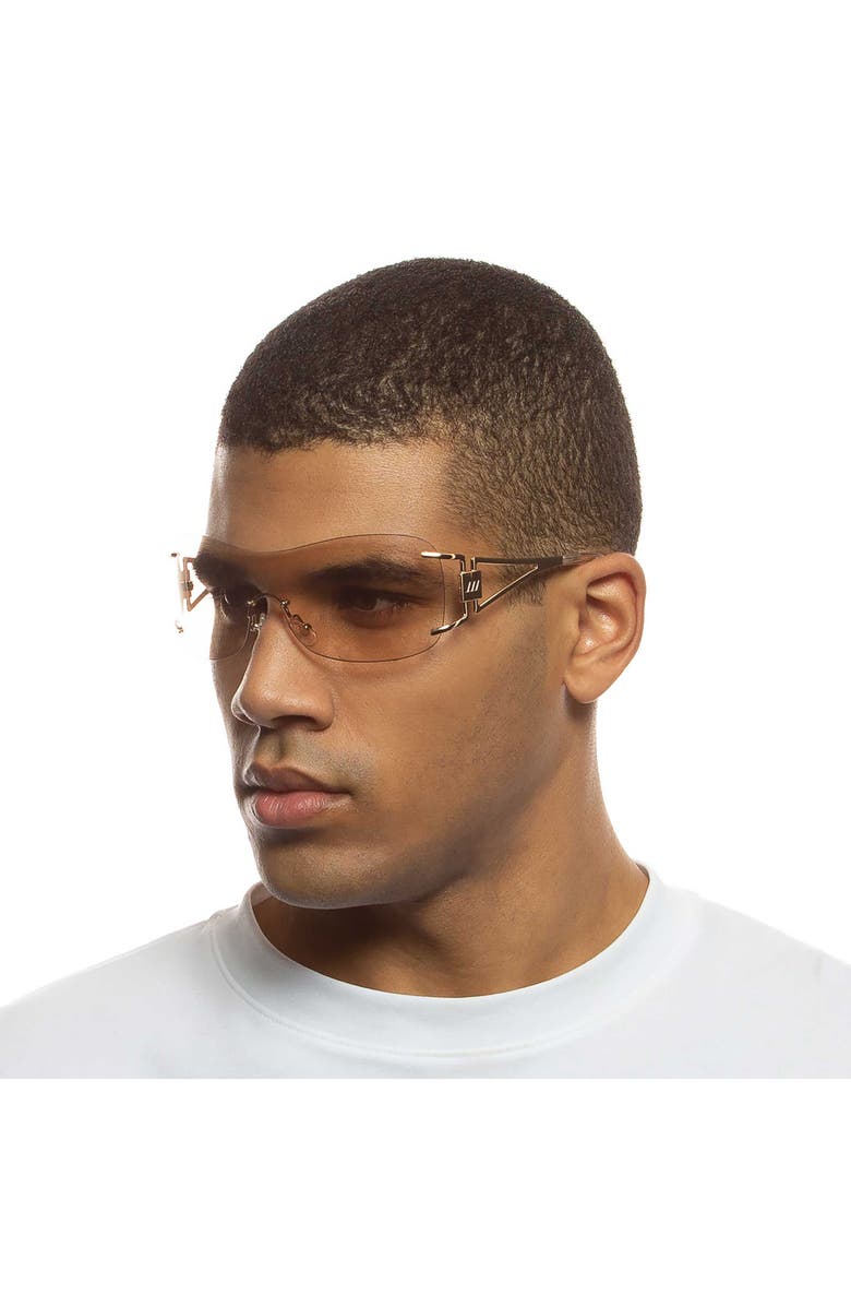 Le Specs Le Fame 137mm Mirrored Shield Sunglasses, Alternate, color,