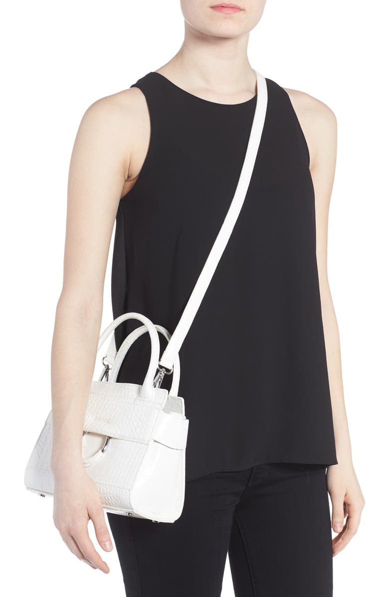 Sam Edelman Mini Chiara Faux Leather Satchel, Alternate, color,