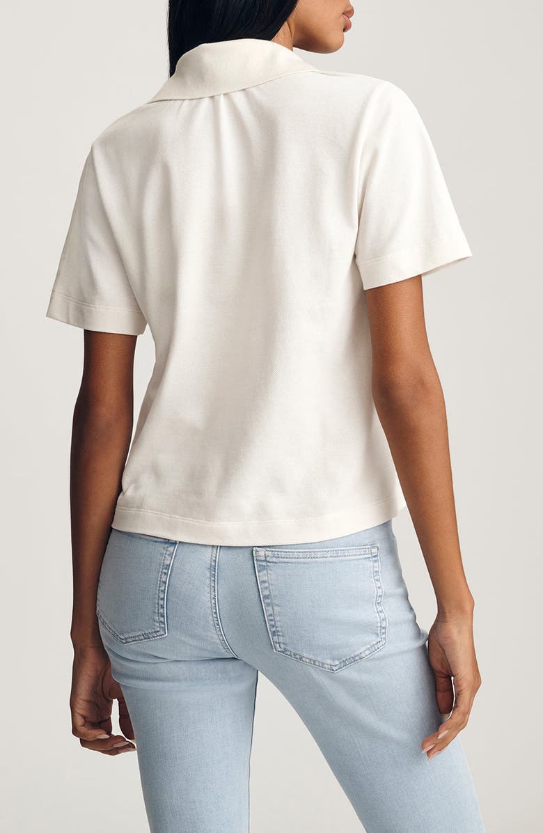 Mavi Jeans Boxy Crop Polo T-Shirt, Alternate, color,