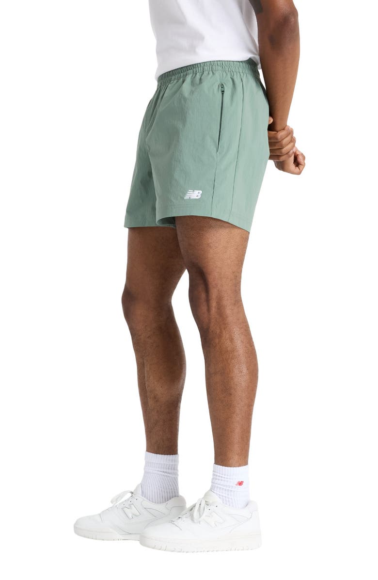 New Balance Athletics Woven Stretch Nylon Shorts, Alternate, color, Dark Juniper