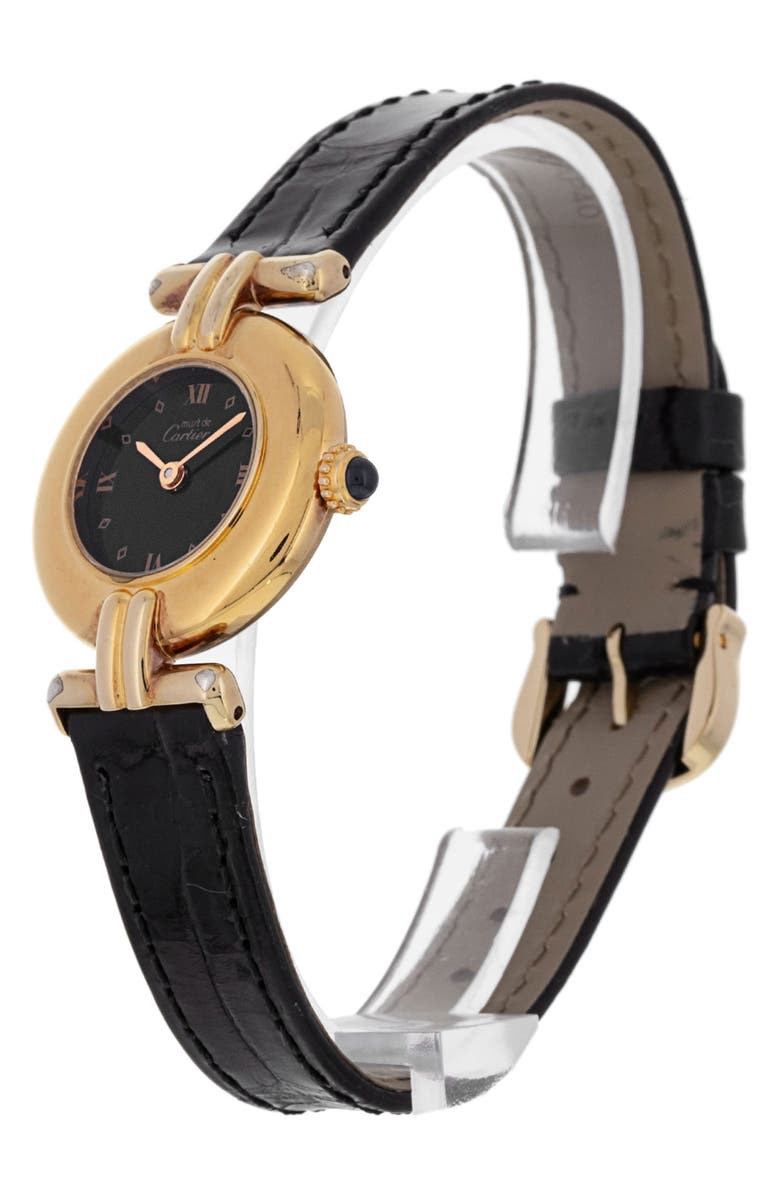 Watchfinder & Co. Preowned Must Leather Strap Watch, 24mm, Alternate, color,