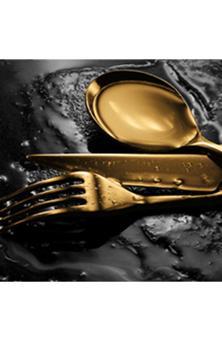 Mepra Linea Serving Set - 7 Pieces, Alternate, color, Ice Gold