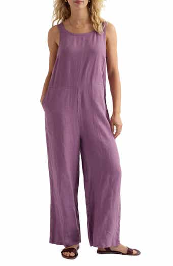 Salt Air Wide Leg Linen Jumpsuit