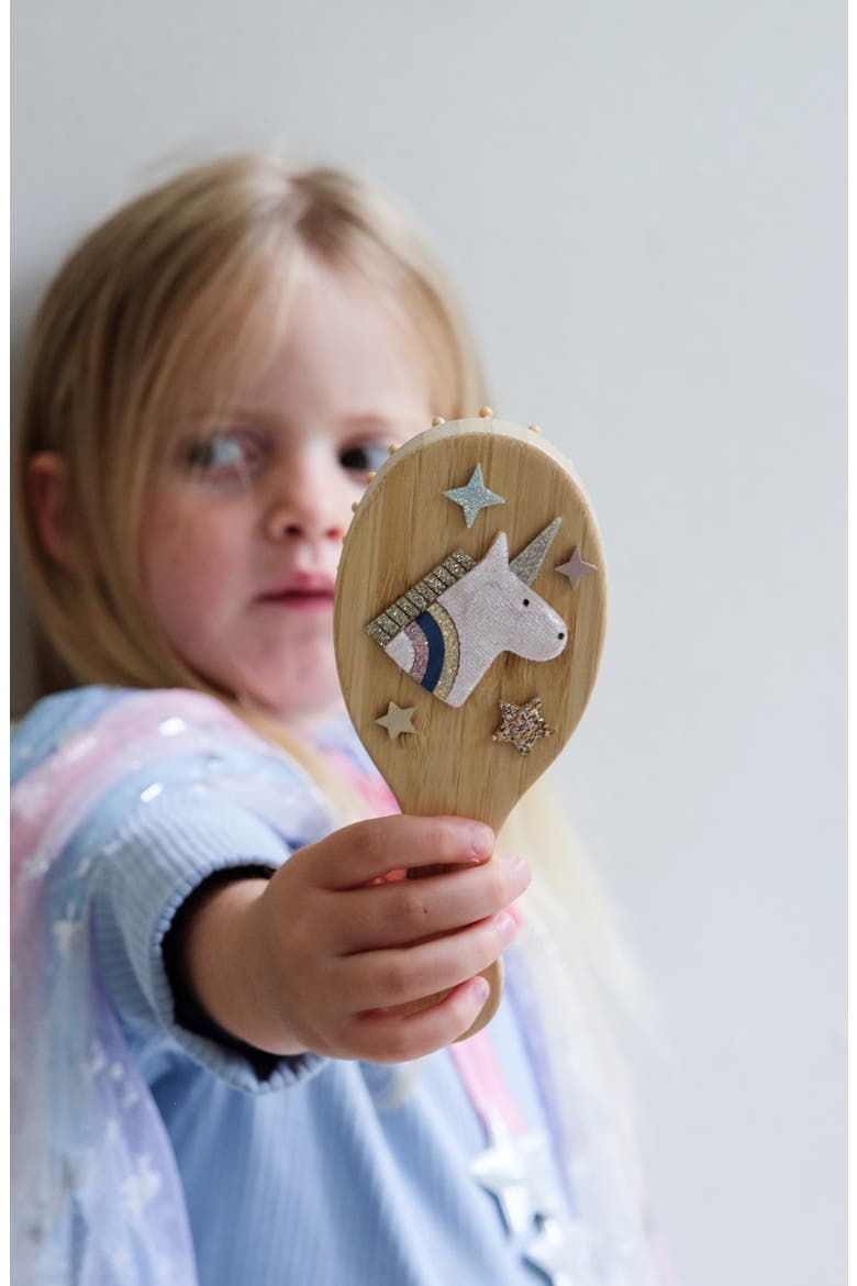 Unicorn Hair Brush, Alternate, color, LIGHT BEIGE