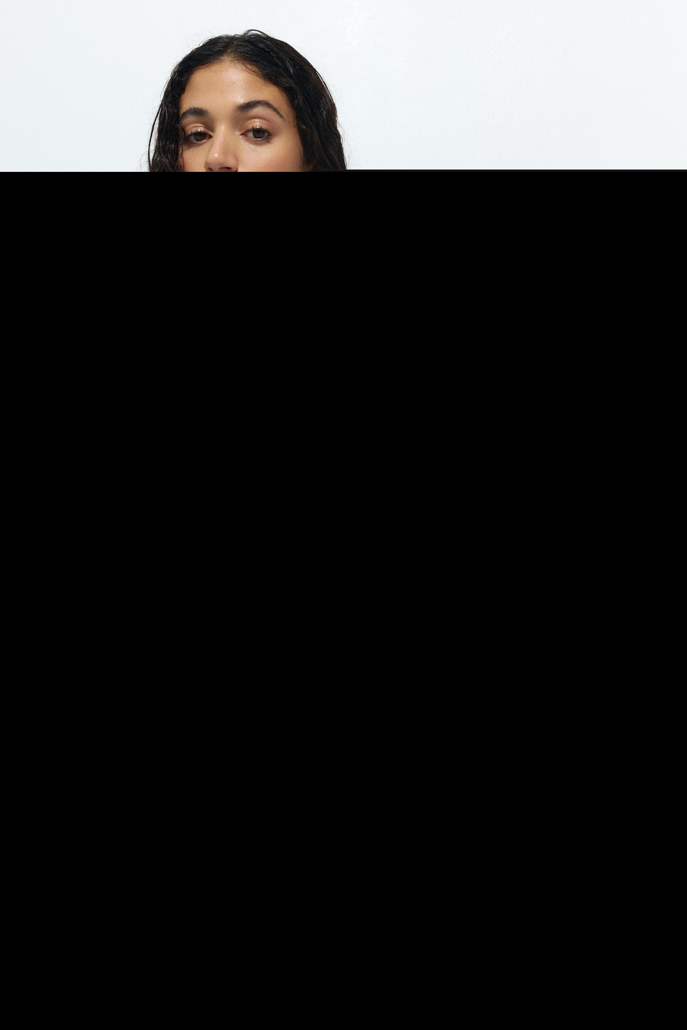 H&M Rib-knit Dress, Alternate, color, White/Black