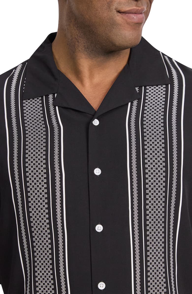 Johnny Bigg Jamaica Relaxed Fit Geo Print Camp Shirt, Alternate, color, 