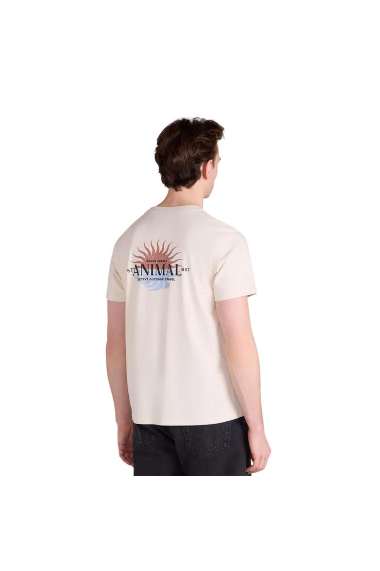 Sunrise Back Print T-Shirt, Alternate, color, Dark Beige