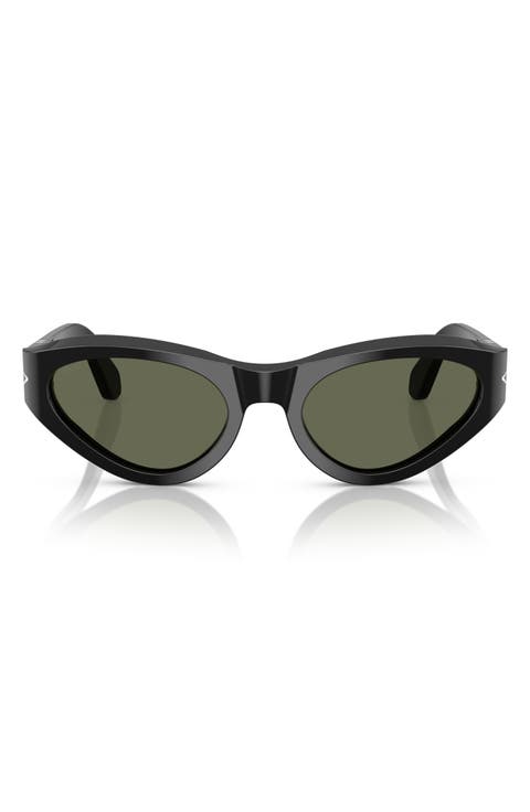 53mm Polarized Butterfly Sunglasses