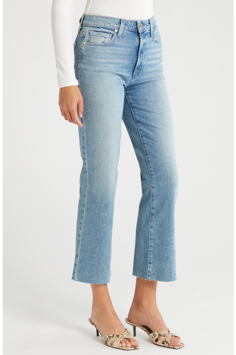 Courtney Raw Hem High Waist Ankle Flare Jeans, Alternate, color, LARAMBLA