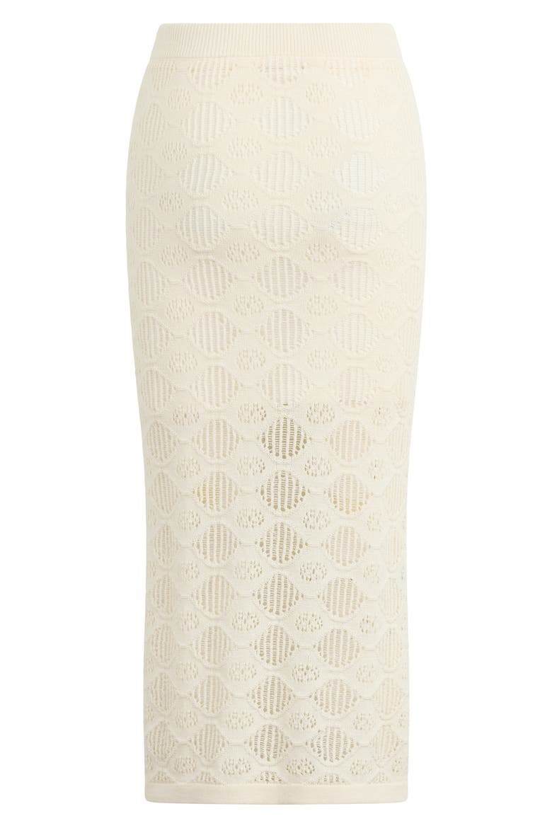 The Courtside Pattern Maxi Sweater Skirt, Alternate, color, IVORY